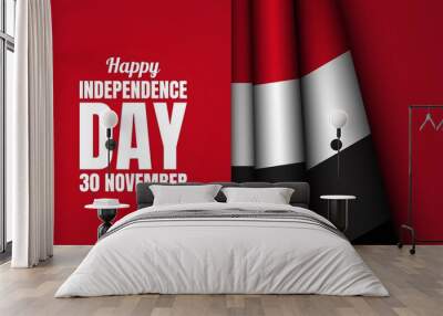 Yemen Independence Day Background. Vector Illustration. Wall mural