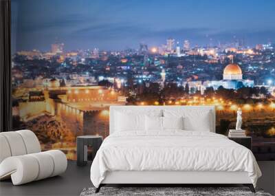 jerusalem city by night Wall mural