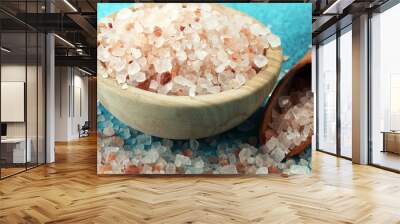 Pink salt from the Himalayas. Wall mural