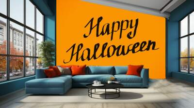 Happy Halloween lettering banner desig Wall mural