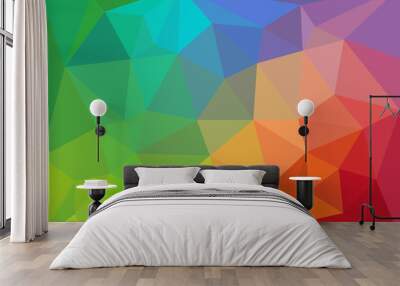 colorful geometric background, vector Wall mural