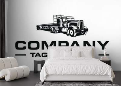 truck logo with details and allows you to change to all colors. Wall mural