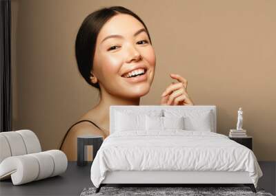 Asian young woman portrait. Skin care,Beauty treatment and spa concept. Wall mural