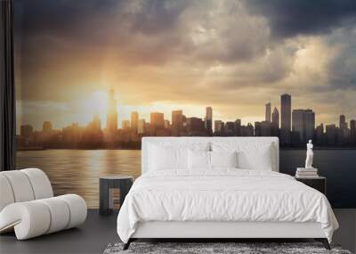 chicago skyline Wall mural