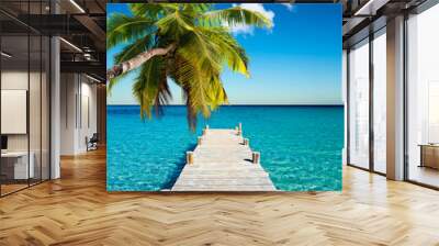 plage vacances cocotier Wall mural