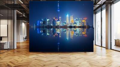 Shanghai skyline Wall mural