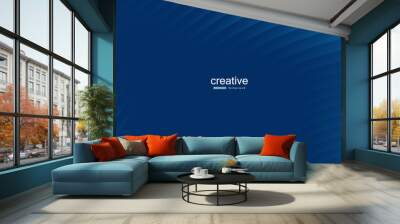 Blue abstract background. Modern blue corporate concept business. Design for your ideas, brochure, banner, presentation, Posters. Eps10 vector illustration. Wall mural