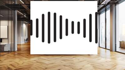 Podcast sound waves set. Waveform pattern for music player, podcast, voise message, music app. Audio wave icon. Equalizer template. Vector illustration. 11:11 Wall mural