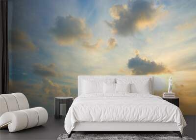 evening sunset sky, Thailand. Wall mural