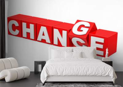 change and chance Wall mural