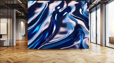 abstract blue background Wall mural