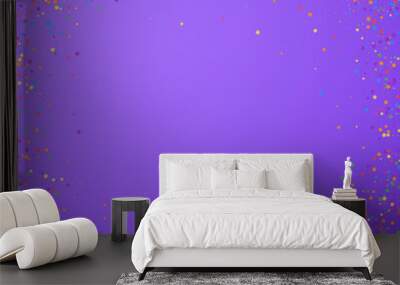 Festive confetti. Celebration stars. Childish brig Wall mural