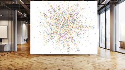 Festive confetti. Celebration stars. Childish brig Wall mural