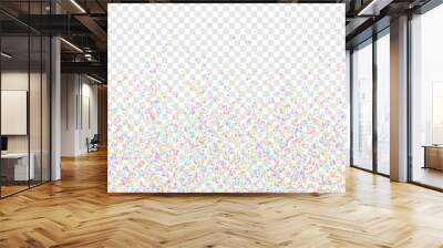 Festive confetti. Celebration stars. Colorful star Wall mural