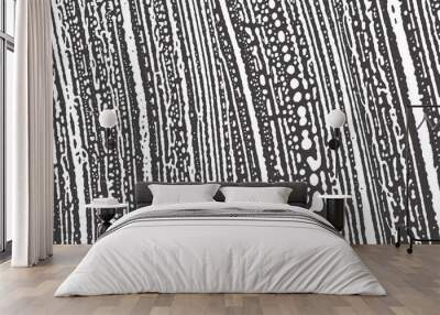 Grunge texture. Distress black grey rough trace. B Wall mural