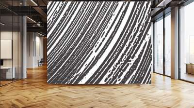 Grunge texture. Distress black grey rough trace. B Wall mural