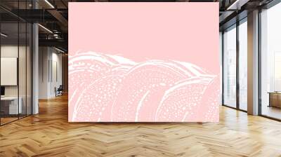 Grunge texture. Distress pink rough trace. Fresh background. Noise dirty grunge texture. Alive artis Wall mural