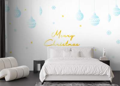 Winter christmas composition christmas ball card Wall mural