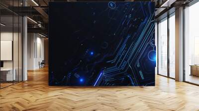 Abstract Futuristic Circuitry Design Wall mural