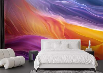 Abstract Colorful Swirling Background Wall mural