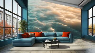 Dreamy seascape with blurred waves Wall mural