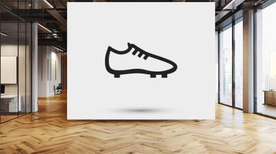 Soccer shoe icon. Simple football element illustration. Boot symbol design from sport collection. Can be used in web and mobile. Wall mural