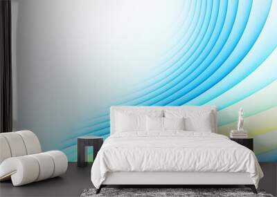 abstract blue yellow waves background texture Wall mural