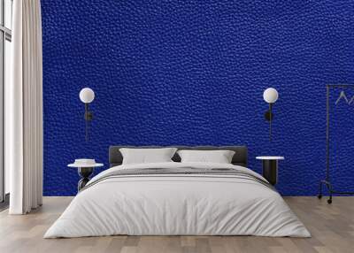 Royal blue leather texture background surface Wall mural