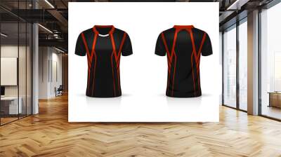 Specification Soccer Sport , Esport Gaming T Shirt Jersey template. mock up uniform . Vector Illustration design Wall mural