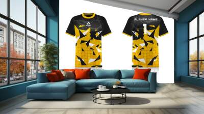 Specification Soccer Sport mockup , Esports Gaming T Shirt Jersey template. mock up uniform . Vector Illustration design Wall mural