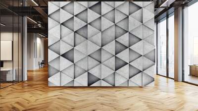 Concrete prism as a background. 3D rendering Wall mural