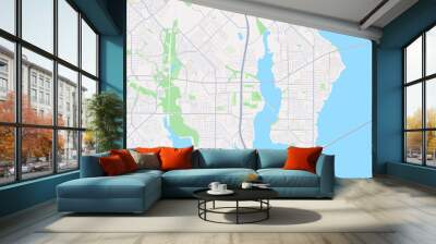 Rowlett Texas Map, Detailed Map of Rowlett Texas Wall mural