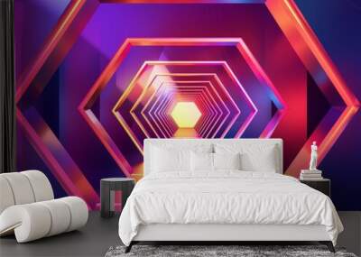 Modern Tech BackgroundAbstract Graphic Design on A Frame Display Wall mural