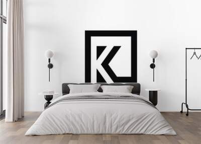 initial logo K design vector Wall mural