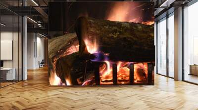 fireplace Wall mural