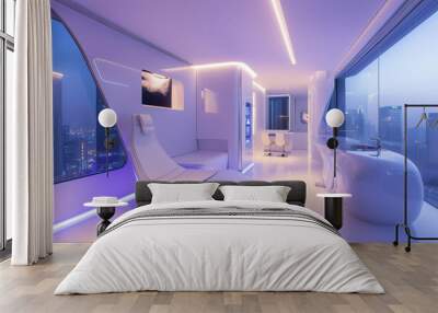 Futuristic Apartment Interior Wall mural