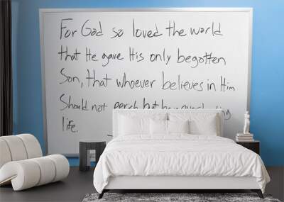 John 3:16 NKJV whiteboard Wall mural