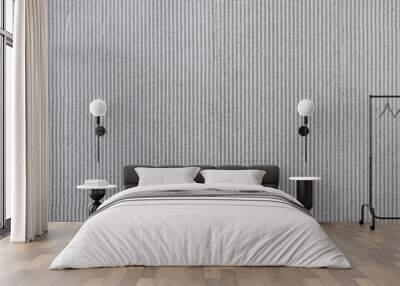 Concrete wall with vertical grooves and rough surface pattern texture background. Wall mural