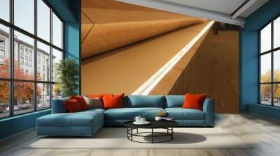 Interior wall indirect lighting. Wall mural