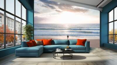 Warm winter at Culburra beach Wall mural