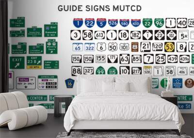 guide signs Wall mural