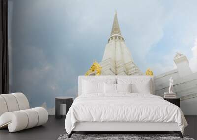 Beautiful chedi of Phukhao Thong in Ayutthaya, Thailand. Wall mural