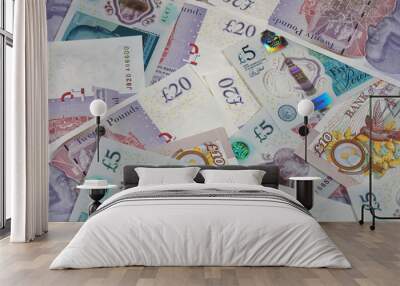 Britische Pfund Banknoten Wall mural