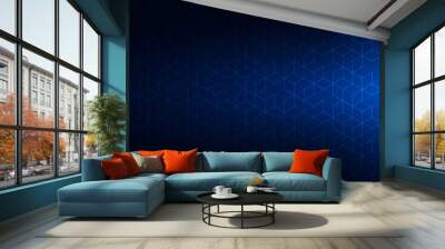 Abstract technology background with geometric texture and grid pattern for your graphic design Wall mural