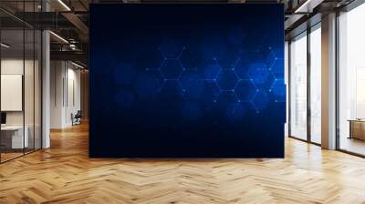 Molecular structure and chemical elements Wall mural