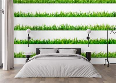 8 item set, small Grass. EPS 10 Wall mural