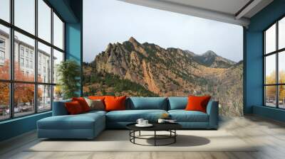 Cloudy day in the mountains. Eldorado Springs. Colorado Wall mural