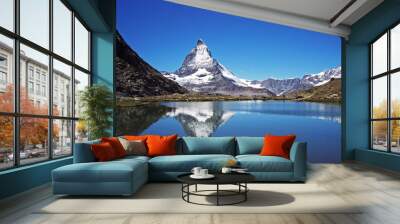 ein bergsee und sein mythos - matterhorn Wall mural