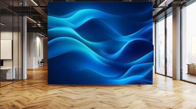 Abstract blue light and shade creative background. Vector illustration.  Wall mural