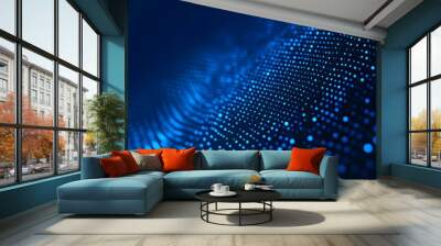 Abstract blue light and shade creative background. Vector illustration.  Wall mural